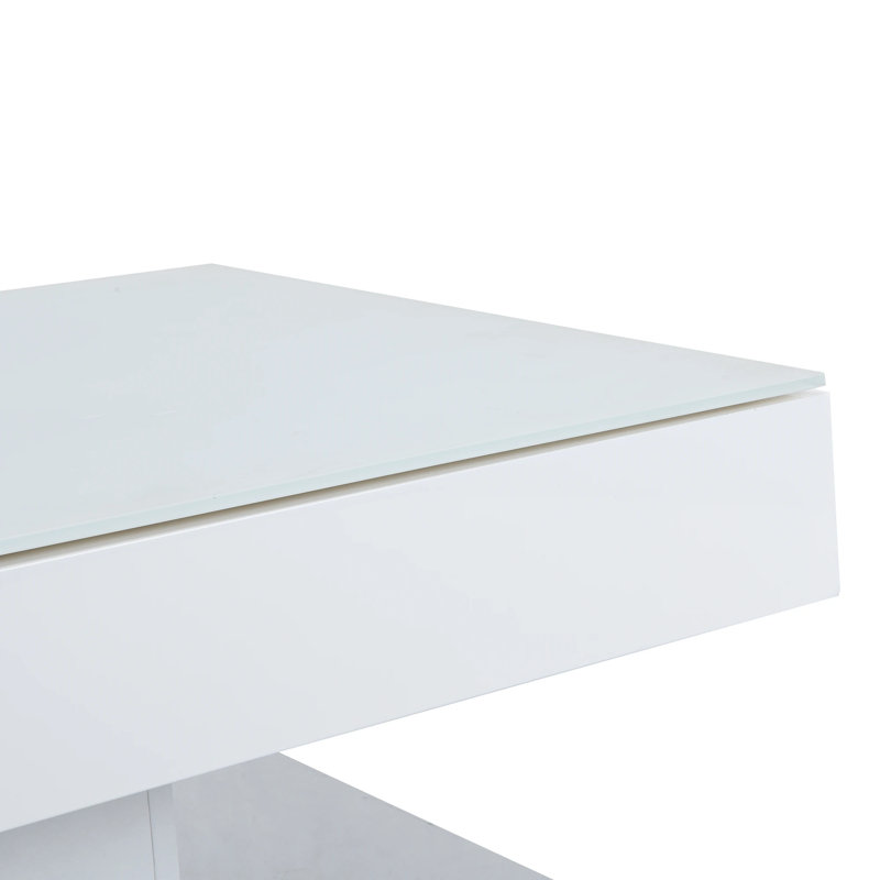 West Brookfield Pedestal Coffee Table with Storage