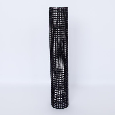 24 po x 50 pi. Tissu noir revêtu de vinyle - treillis métallique soudé de calibre 21 1/4 po pour poulaillers, clôtures de jardin et projets de bricolage