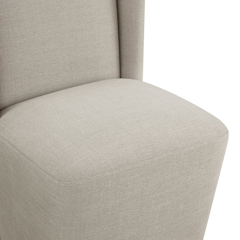 Chaise d'appoint rembourrée Ardeth, Lin performance Effie