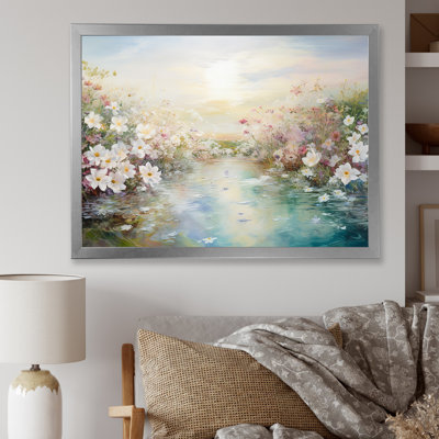 «Simplity Wreath Green Flower Field I» sur toile