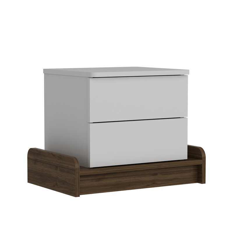 Carswell 60cm W Manufactured Wood Bedside Table