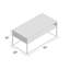 Table basse à cadre avec rangement Barkad-438423392