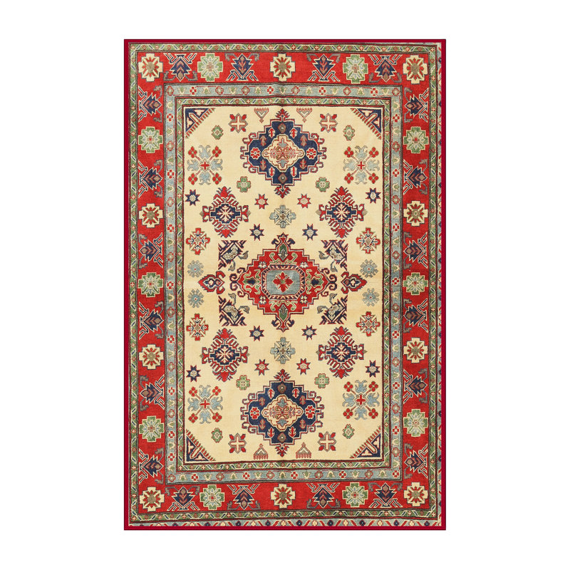 Tapis beige Southwestern, Rectangle 5 pi x 7 pi