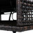 51.18” Wicker Patio Daybed Double Chaise Lounge with Canopy & Side Table-1854199549