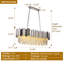 Lustre moderne moderne en cristal K9