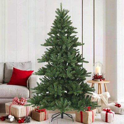 Artificial Hinged Christmas Tree Green PVC, steel