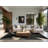 Soft Plush Enger Table Tennis Olympic Modern Geometric Area Rug in Gray – Gray Binding-654815650