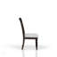 Chaise d'appoint rembourrée à dossier en échelle
