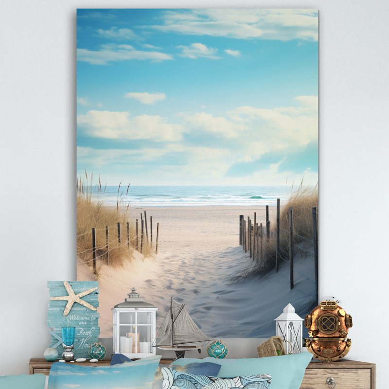 Achiuta " Path To The Beach III ", 20" H x 12" W x 1" D