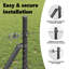 Vidaxl Fence With Posts PVC-Coated Steel-116797922-116797924