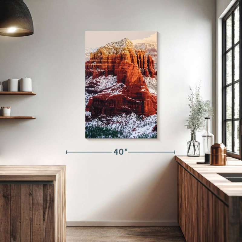 Illustration de neige Alvord Sedona, Arizona, H 39 po x l 26 po