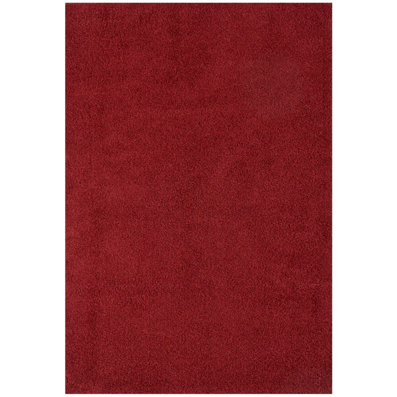Myshaggy Collection Rugs Solid Design in Red, Rectangle 120 x 170cm