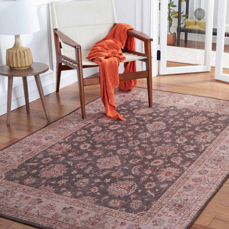 Tapis gris foncé / beige Tucson 111 M / W S / R, Rectangle 6 pi x 9 pi