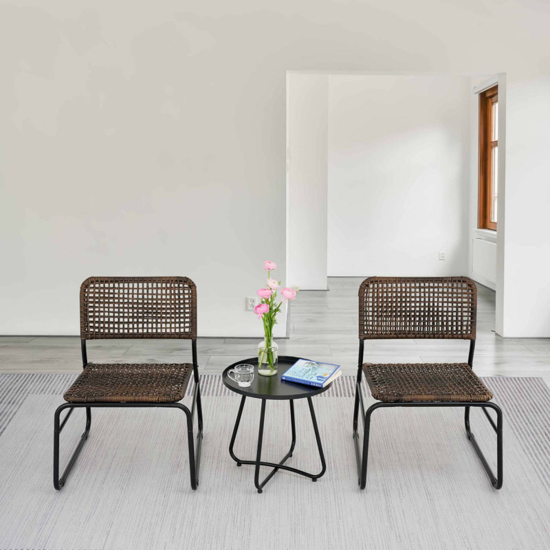 Ensemble 3 pièces de mobilier de patio