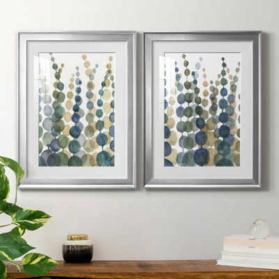 «Pompom Botanical I», reproduction encadrée de qualité supérieure, prête à être accrochée