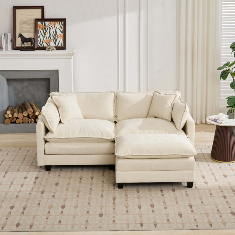 Divan-lit Cloud seulement, canapé modulaire moderne, Beige