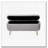Faux Fur Flip Top Storage Bench with Gold Legs-1722685834