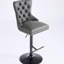 Chaises de bar réglables en cuir d'unité centrale, dossier confortable pour le pub et la cuisine noir, 2 sièges-121075112-121075110