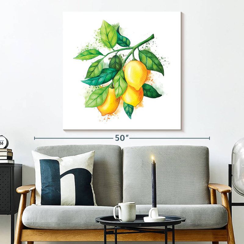Yarlin - branche de citron, H 33 po x l 33 po