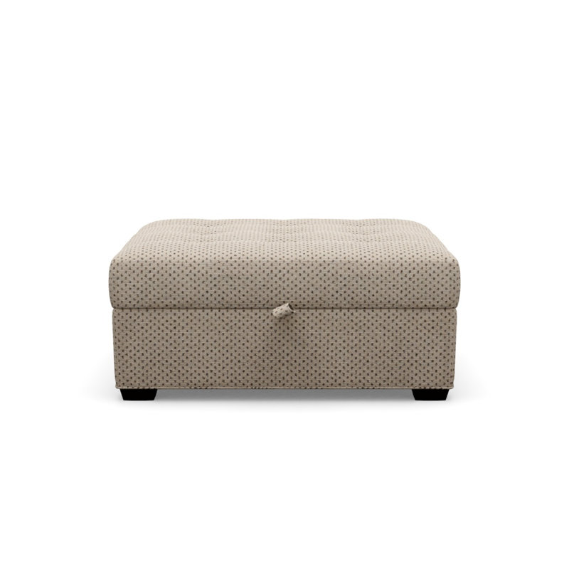 Baxter Square Ottoman, Java, Macrame 090626