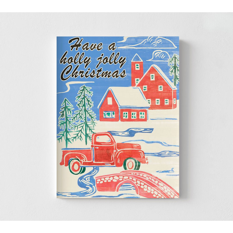 «Home For Christmas II» par Melissa Wang, art de maison de paysage d'hiver, affiche de Noël enneigé, décoration murale de réception d'hôtel festif