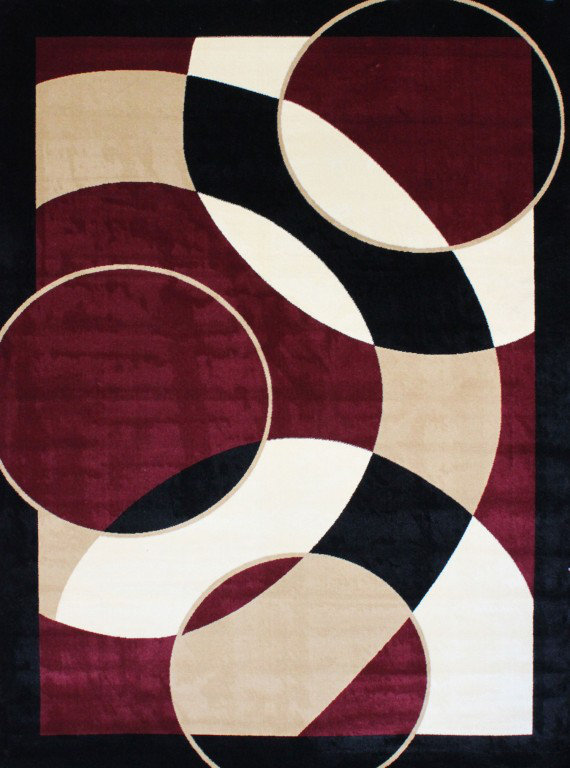 Tapis rouge moderne Avalon