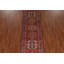Tapis de couloir géométrique rouge Heriz Persian Design noué à la main 3 x 11