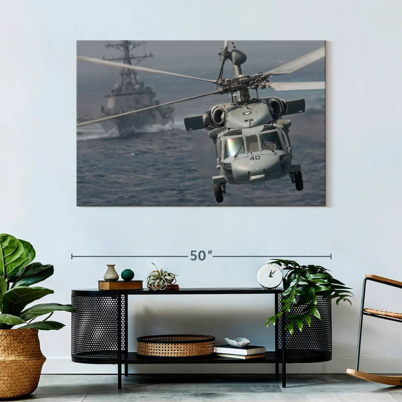 Mait Knighthawk Helicopter, 32" H x 48" W