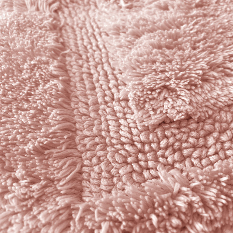 Wahlen Luxury Bamboo Non Slip Bath Mat, Blush