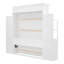 Lit escamotable avec tablettes, tiroirs et lumières DEL Murphy pour une utilisation compacte et multifonctionnelle-1120315902