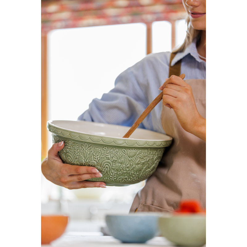 Mason Cash Home To Roost Mixing Bowl, 29cm, Green
