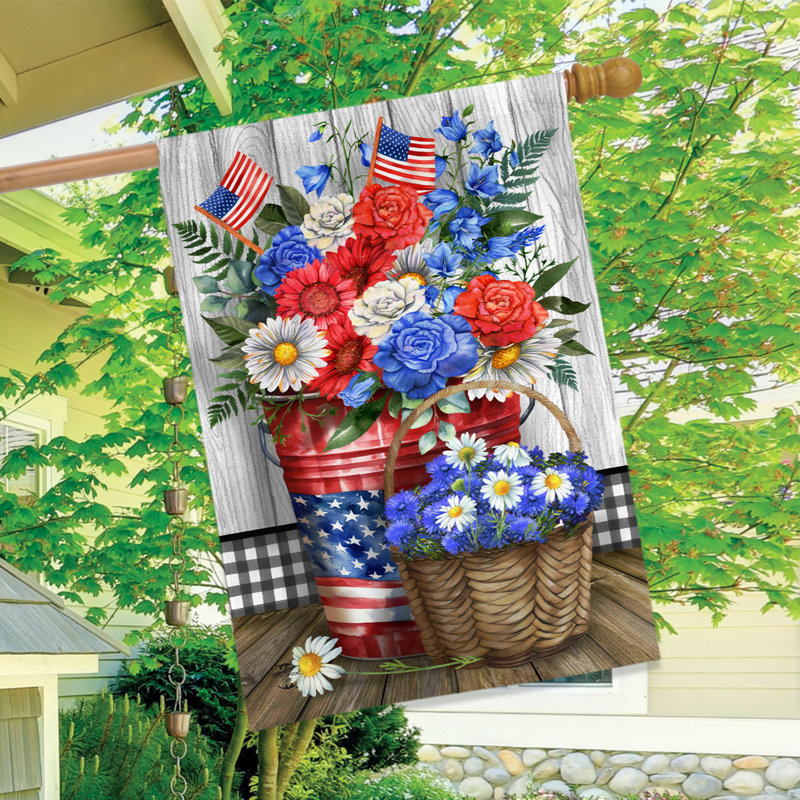 Drapeau de maison rouge, blanc et magnifique