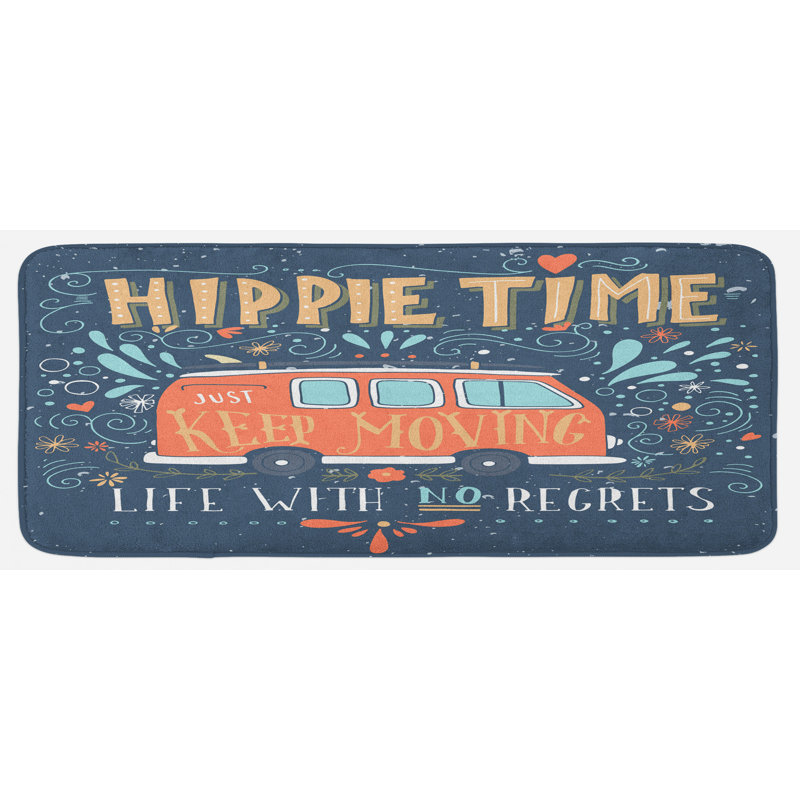 Tapis de cuisine hippie