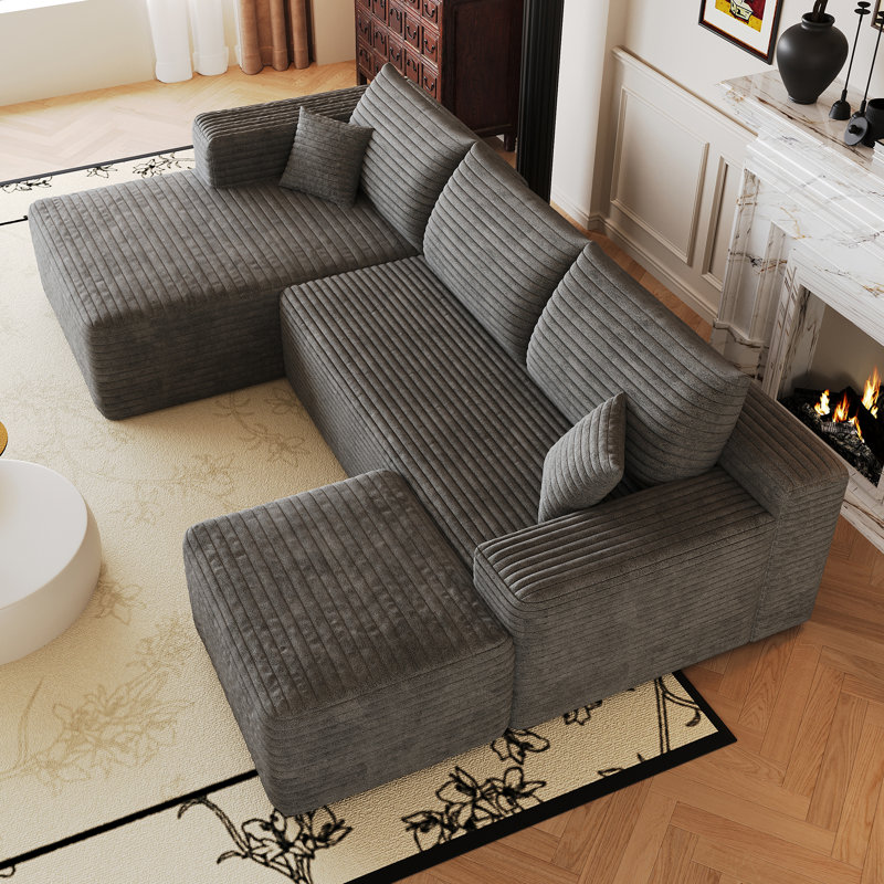 Cloud Sectional Sofa, No-Assembly Required