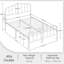 Metal Bed with Arched Headboard and Footboard-903361660-903604198