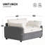 Canapé simple en chenille avec 2 coussins-96681202