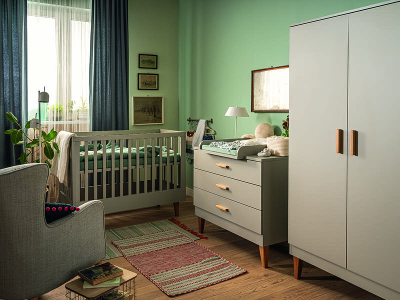 Jahn Cot Bed, Grey