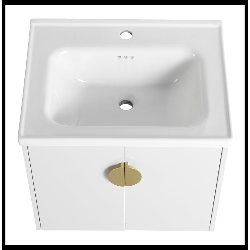 Allgaier 23.80'' Single Bathroom Vanity with Top