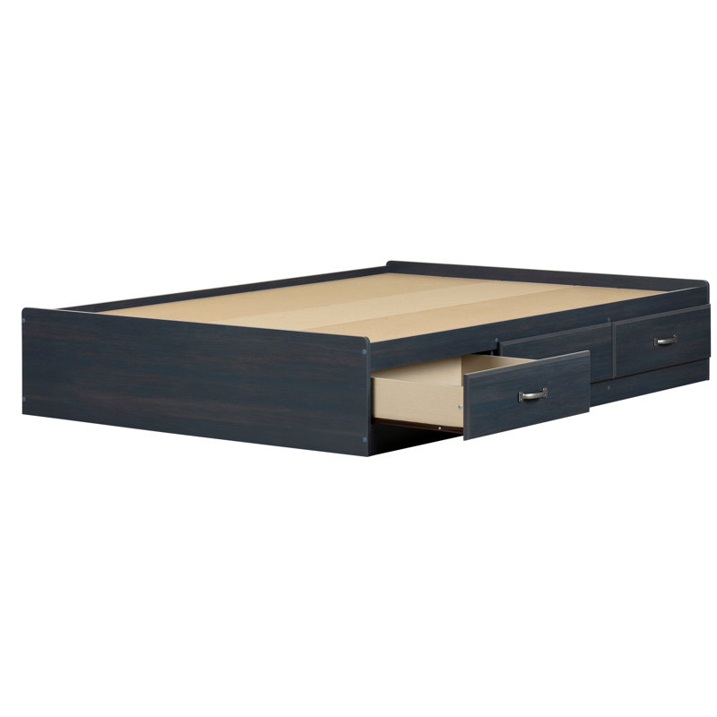 Asten Kids Platform with Drawers, Blueberry, Full
