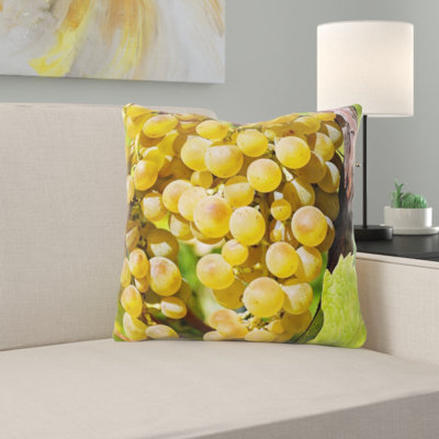 Coussin décoratif raisins
