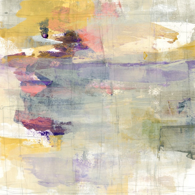 Layered Motion 1 Print by Harris, Maeve, Gold Framed, 36" H x 36" W