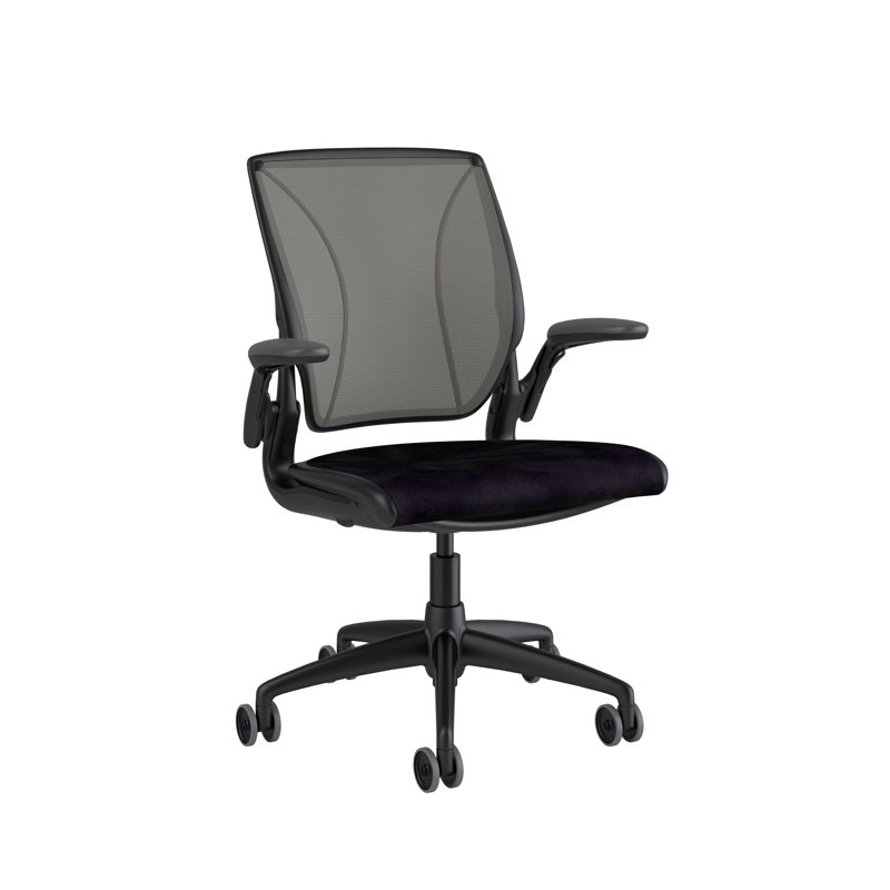 Diffrient World Wool Task Chair, Black, Catena/Caraway, Corde/Black