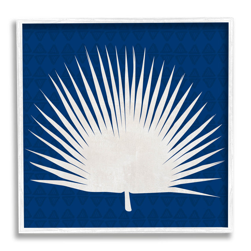 «Fan Palm Leaf Silhouette» par Susan Jill - impression sur bois, H 12 po x l 12 po x P 1,5 po