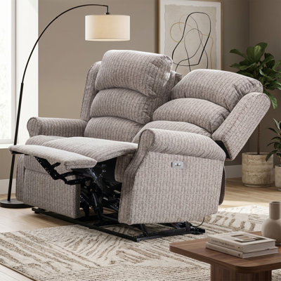 Lainey 2 Seater Polyester Manual Reclining Loveseat