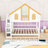 Wooden Bunk Bed with Storage Staircase and Trundle-1396243758