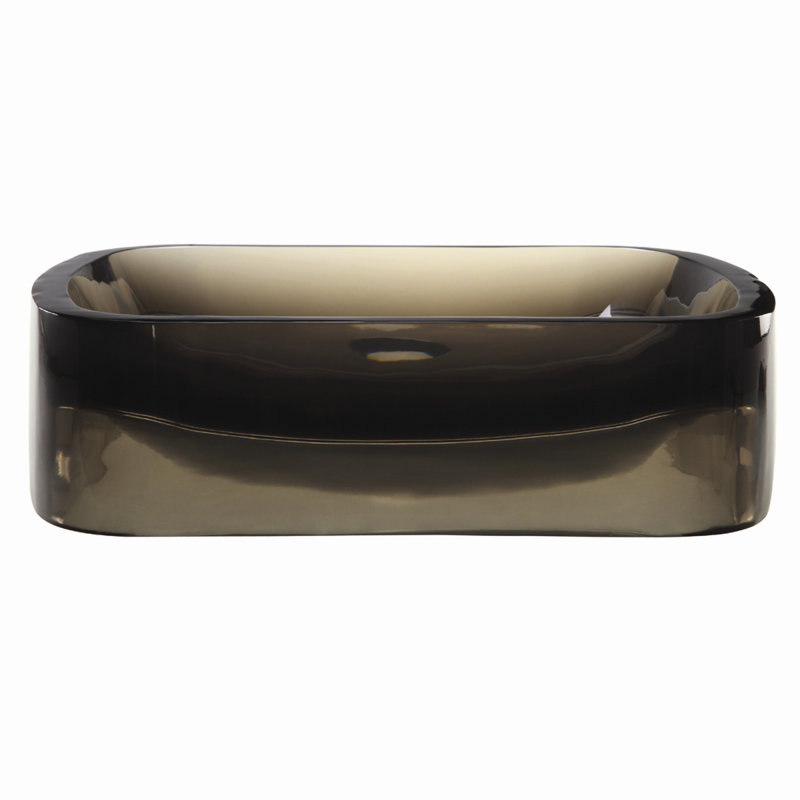 Lavabo de salle de bain vasque rectangulaire en plastique Lacee Incandescense, Ombre