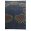 Tapis carré bleu marine Pineland 7 pi 7 po x 7 pi 7 po