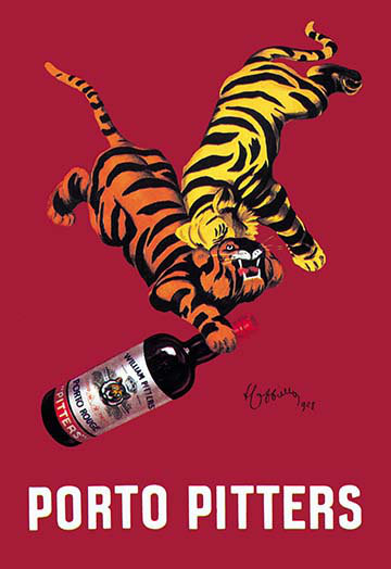 « porto pits » par leonetto, cappiello affiche affiche rétro, H 30 po x l 20 po x P 1,5 po