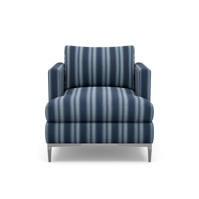 Aiden Accent Chair, Polished Stainless, Tumbes Pacific