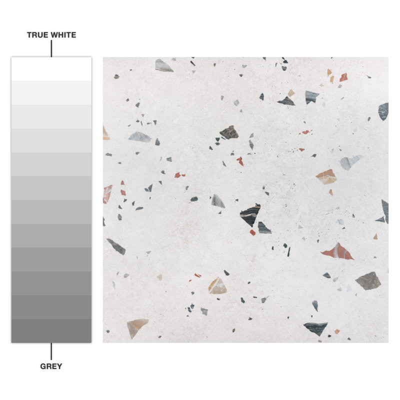 Sonar 26" x 26" Porcelain Stone Look Wall & Floor Tile, White